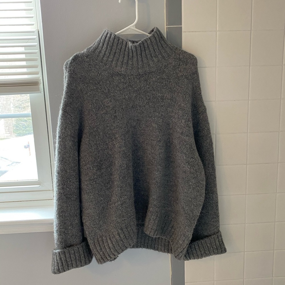 Grey oversized sweater